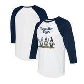 Tampa Bay Rays Tiny Turnip Unisex Gnomes 3/4-Sleeve Raglan T-Shirt - MLB