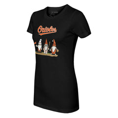 Baltimore Orioles Tiny Turnip Women's Gnomes T-Shirt - MLB