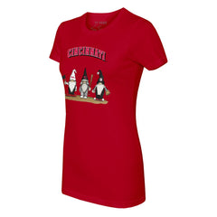 Cincinnati Reds Tiny Turnip Women's Gnomes T-Shirt - MLB