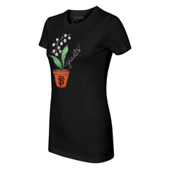 San Francisco Giants Tiny Turnip Women's Lilies & Ladybugs T-Shirt - MLB