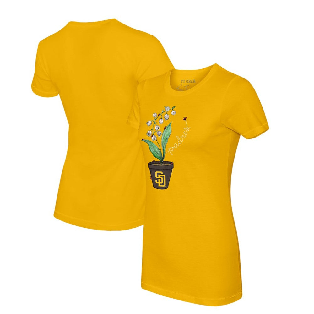 San Diego Padres Tiny Turnip Women's Lilies & Ladybugs T-Shirt - MLB