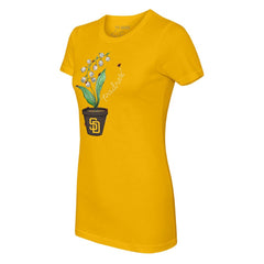 San Diego Padres Tiny Turnip Women's Lilies & Ladybugs T-Shirt - MLB