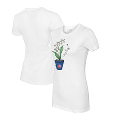 Chicago Cubs Tiny Turnip Women's Lilies & Ladybugs T-Shirt - MLB