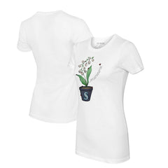 Seattle Mariners Tiny Turnip Women's Lilies & Ladybugs T-Shirt - MLB
