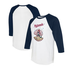 Washington Nationals Tiny Turnip Unisex Mermaid 3/4-Sleeve Raglan T-Shirt - MLB