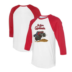St. Louis Cardinals Tiny Turnip Unisex Monster Truck 3/4-Sleeve Raglan T-Shirt - MLB