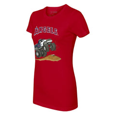Los Angeles Angels Tiny Turnip Women's Monster Truck T-Shirt - MLB