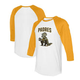 San Diego Padres Tiny Turnip Unisex Triceratops 3/4-Sleeve Raglan T-Shirt - MLB