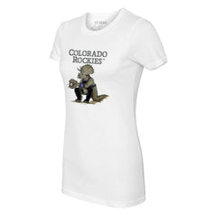 Colorado Rockies Tiny Turnip Women's Triceratops T-Shirt - MLB