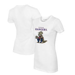 Texas Rangers Tiny Turnip Women's Triceratops T-Shirt - MLB