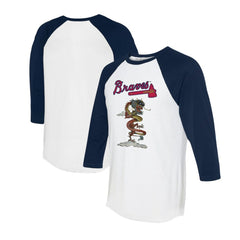 Atlanta Braves Tiny Turnip Unisex 2024 Year of the Dragon 3/4-Sleeve Raglan T-Shirt - MLB