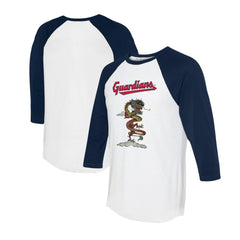 Cleveland Guardians Tiny Turnip Unisex 2024 Year of the Dragon 3/4-Sleeve Raglan T-Shirt - MLB