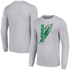 Dallas Stars Starter Color Scratch Long-Sleeve T-Shirt - Heather Gray - NHL