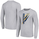 Nashville Predators Starter Color Scratch Long-Sleeve T-Shirt - Heather Gray - NHL