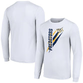 Nashville Predators Starter Color Scratch Long-Sleeve T-Shirt - White - NHL