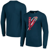 Florida Panthers Starter Color Scratch Long-Sleeve T-Shirt - Navy - NHL