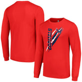 Washington Capitals Starter Color Scratch Long-Sleeve T-Shirt - Red - NHL
