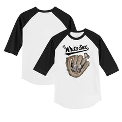 Chicago White Sox Tiny Turnip Youth Butterfly Glove 3/4-Sleeve Raglan T-Shirt - MLB