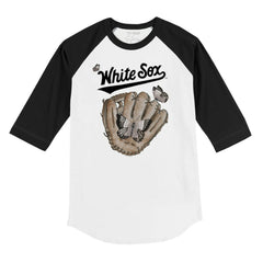 Chicago White Sox Tiny Turnip Youth Butterfly Glove 3/4-Sleeve Raglan T-Shirt - MLB