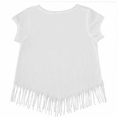 Texas Rangers Tiny Turnip Girls Youth Butterfly Glove Fringe T-Shirt - MLB