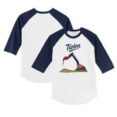 Minnesota Twins Tiny Turnip Youth Excavator 3/4-Sleeve Raglan T-Shirt - MLB