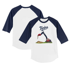 Minnesota Twins Tiny Turnip Youth Excavator 3/4-Sleeve Raglan T-Shirt - MLB