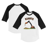 San Francisco Giants Tiny Turnip Youth Excavator 3/4-Sleeve Raglan T-Shirt - MLB