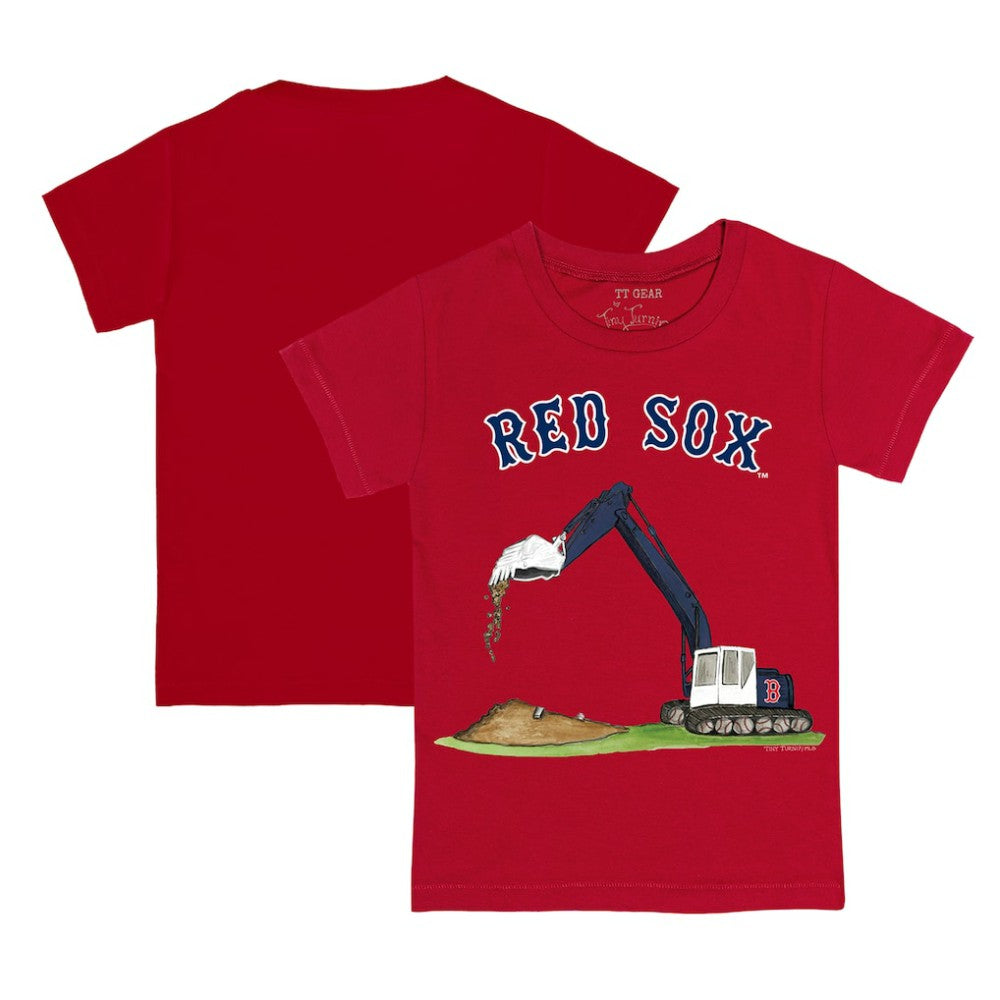 Boston Red Sox Tiny Turnip Youth Excavator T-Shirt - MLB