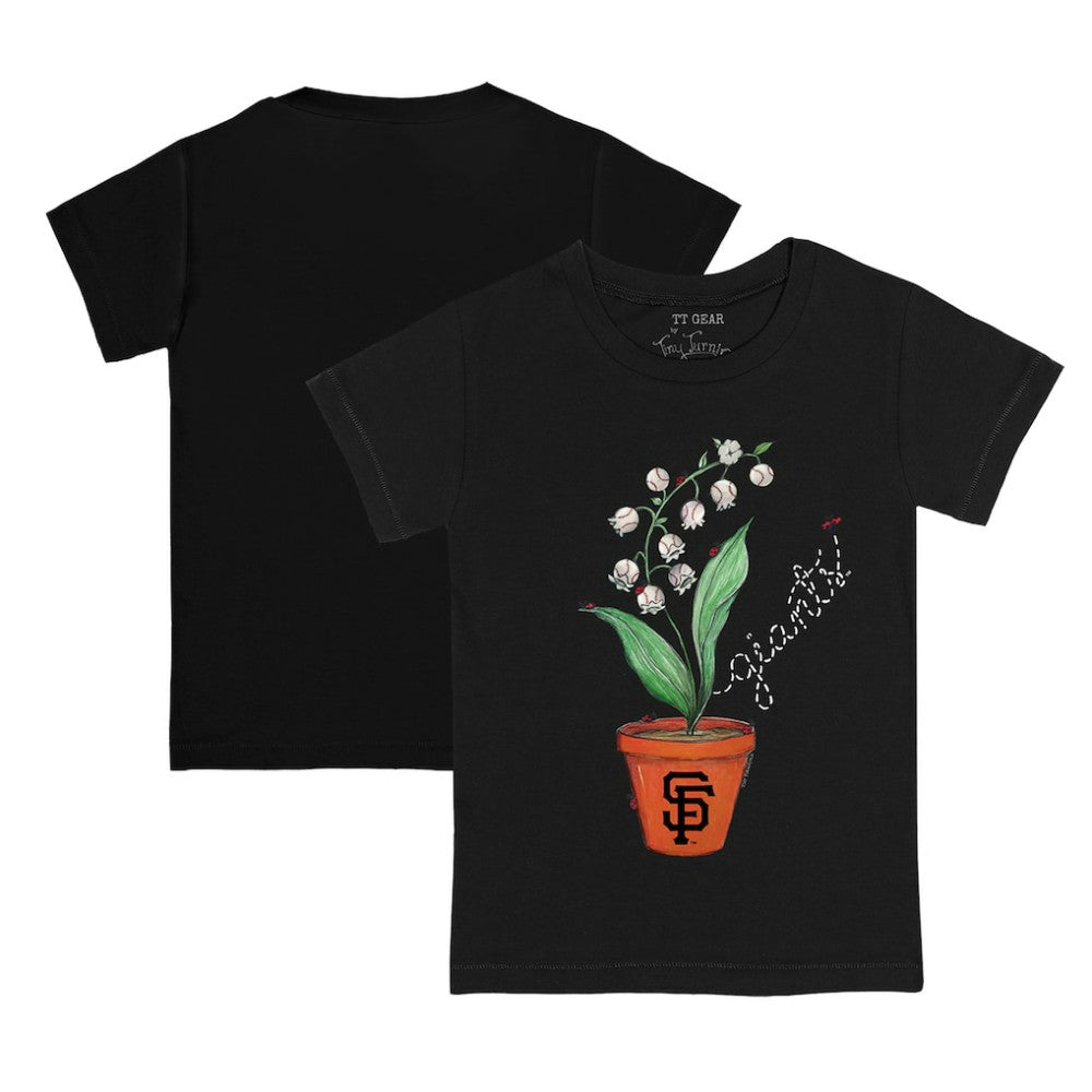 San Francisco Giants Tiny Turnip Youth Lilies & Ladybugs T-Shirt - MLB