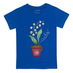 Chicago Cubs Tiny Turnip Youth Lilies & Ladybugs T-Shirt - MLB