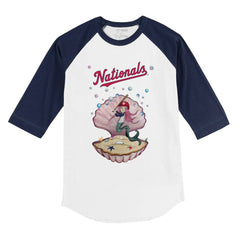 Washington Nationals Tiny Turnip Youth Mermaid 3/4-Sleeve Raglan T-Shirt - MLB