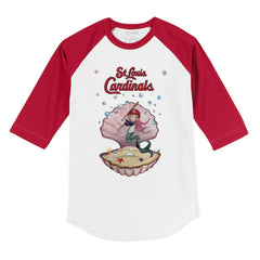 St. Louis Cardinals Tiny Turnip Youth Mermaid 3/4-Sleeve Raglan T-Shirt - MLB
