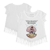 Colorado Rockies Tiny Turnip Girls Youth Mermaid Fringe T-Shirt - MLB
