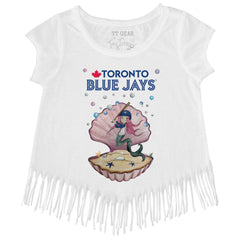 Toronto Blue Jays Tiny Turnip Girls Youth Mermaid Fringe T-Shirt - MLB