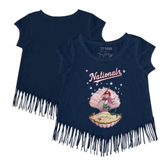 Washington Nationals Tiny Turnip Girls Youth Mermaid Fringe T-Shirt - MLB