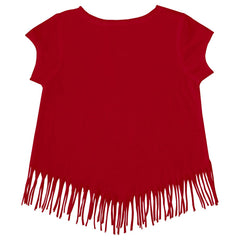 Cincinnati Reds Tiny Turnip Girls Youth Mermaid Fringe T-Shirt - MLB