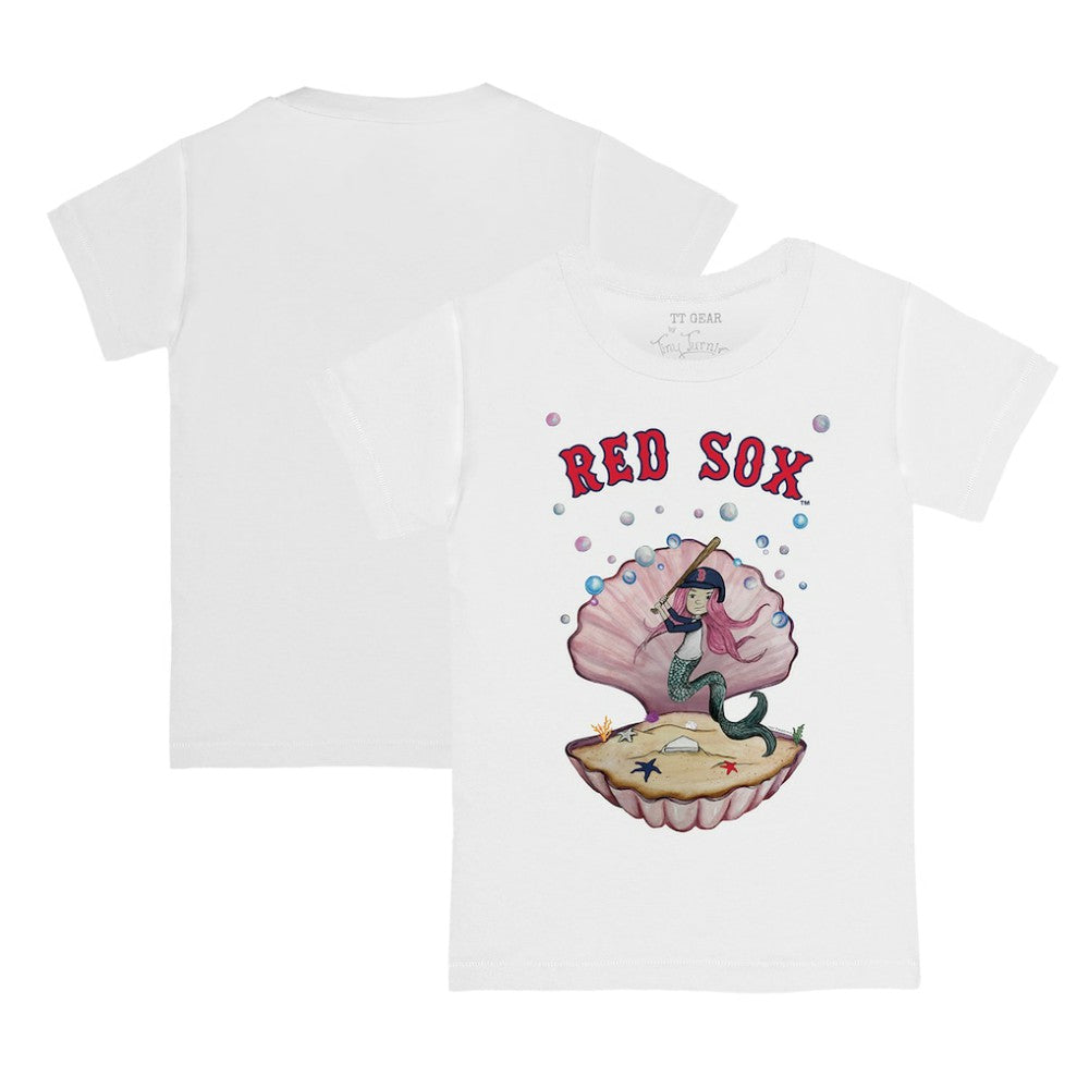 Boston Red Sox Tiny Turnip Youth Mermaid T-Shirt - MLB