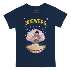 Milwaukee Brewers Tiny Turnip Youth Mermaid T-Shirt - MLB