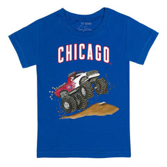 Chicago Cubs Tiny Turnip Youth Monster Truck T-Shirt - MLB