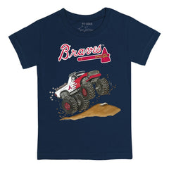 Atlanta Braves Tiny Turnip Youth Monster Truck T-Shirt - MLB
