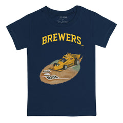 Milwaukee Brewers Tiny Turnip Youth Race Car T-Shirt - MLB
