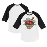 San Francisco Giants Tiny Turnip Youth Tattoo Rose 3/4-Sleeve Raglan T-Shirt - MLB