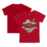 Boston Red Sox Tiny Turnip Youth Tattoo Rose T-Shirt - MLB