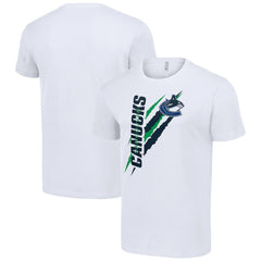 Vancouver Canucks Starter Color Scratch T-Shirt - White - NHL