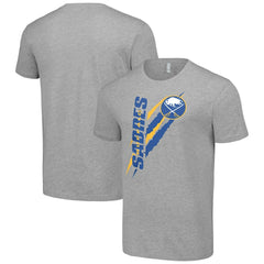 Buffalo Sabres Starter Color Scratch T-Shirt - Heather Gray - NHL