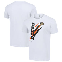 Anaheim Ducks Starter Color Scratch T-Shirt - White - NHL