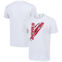 New Jersey Devils Starter Color Scratch T-Shirt - White - NHL