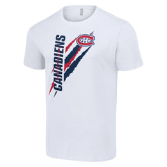 Montreal Canadiens Starter Color Scratch T-Shirt - White - NHL