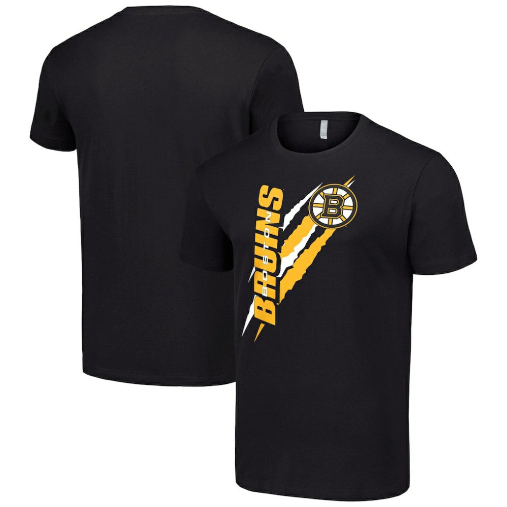 Boston Bruins Starter Color Scratch T-Shirt - Black - NHL