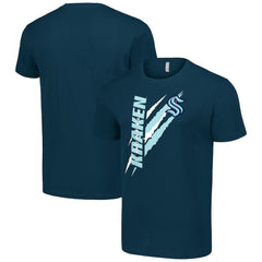 Seattle Kraken Starter Color Scratch T-Shirt - Deep Sea Blue - NHL